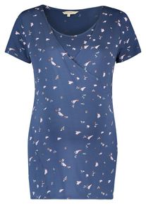 Noppies, Damen Shirt 'Nayeli', Blau / Hellpink / Wei&szlig;