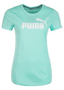 Puma, Damen T-Shirt 'Essential No. 1', Mint / Wei&szlig;
