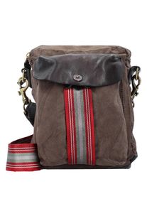 Campomaggi, Herren Umhängetasche, Braun / Kastanienbraun / Grau / Feuerrot