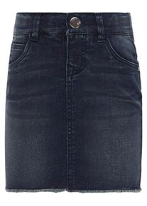 name it, M&auml;dchen Jeansrock Glitzer, Blue Denim
