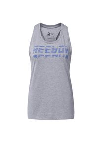 Reebok, Damen Sporttop, Blau / Graumeliert
