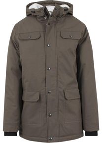 Urban Classics, Herren Parka 'Heavy Cotton', Oliv