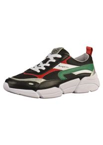 Bugatti, Damen Sneaker, Gr&uuml;n / Rot / Schwarz / Wei&szlig;