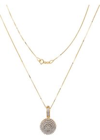 Firetti, Damen Kette mit Anhänger, Gold / Silber