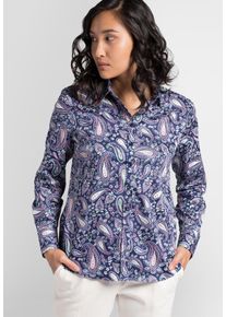Eterna, Damen Bluse, Blau / Apfel / Pink / Weiß