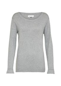 Blendshe Blend She, Damen Feinstrickpullover 'Kim', Hellgrau