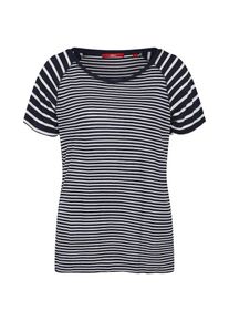 s.Oliver RED LABEL, Damen Shirt, Nachtblau / Weiß