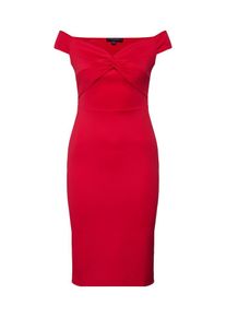 Dorothy Perkins, Damen Kleid 'BARDOT TWIST SCUBA PENCIL', Rot