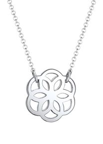 Elli, Damen Halskette 'Blume', Silber