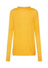 Q/S Designed By, Damen - Pullover & Strickjacken 'Pullover langarm', Goldgelb