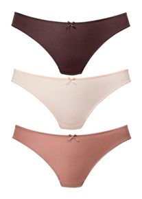 Petite Fleur, Damen String, Nude / Schoko / Puder