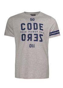 Code-Zero, Herren T-Shirt 'MAST', Grau