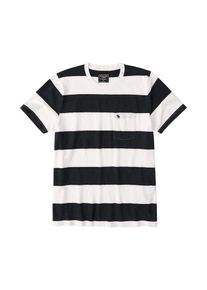 Abercrombie & Fitch Abercrombie & Fitch, Herren Shirts Polos 'BOLD RUGBY STRIPE 5CC', Weiß