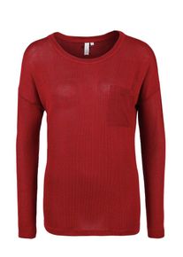 Q/S Designed By, Damen Pulli, Feuerrot
