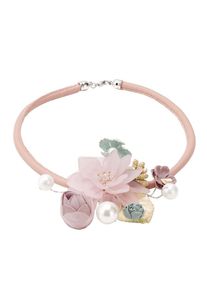 Heine, Damen Collier, Pastellblau / Hellgelb / Pitaya / Pastellpink / Perlweiß