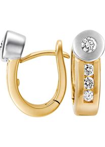 Christ, Damen Creole '84932469', Gold / Silber
