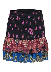 Only, Damen Rock, Mischfarben / Schwarz