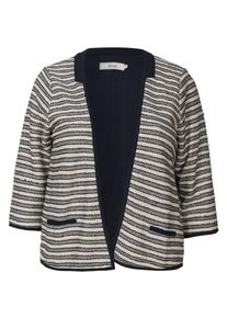 ZIZZI, Damen Strickjacke, Blau / Weiß