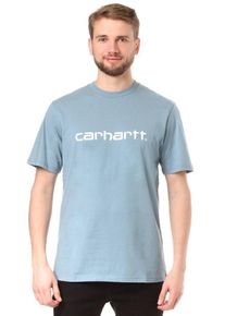 Carhartt Work In Progress Carhartt WIP, Herren Script T-Shirt, Hellblau