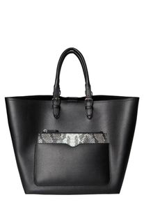 Pieces, Damen Shopper, Schwarz