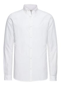 Jack & Jones JACK & JONES, Herren Hemd 'JPRSUMMER SHIRT L/S BUTTON DOWN STS', Weiß