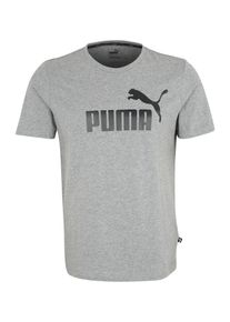 Puma, Herren T-Shirt 'ESSENTIAL LOGO TEE', Dunkelgrau / Graumeliert
