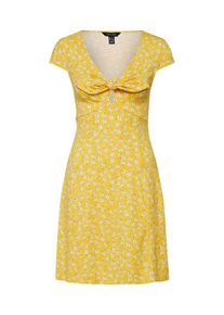 New Look, Damen Kleid, Hellblau / Gelb