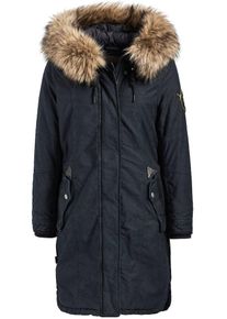 Khujo, Damen Mantel 'MERYEM2 SOLID PADDED', Champagner / Chamois / Nachtblau