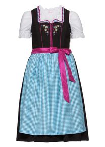 sheego Style, Damen Dirndl, Hellblau / Eosin / Schwarz / Weiß