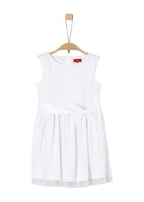 s.Oliver Junior, Mädchen Kleid, Silber / Weiß