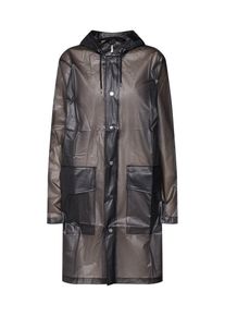 RAINS, Damen Mantel 'Hooded Coat', Schwarz