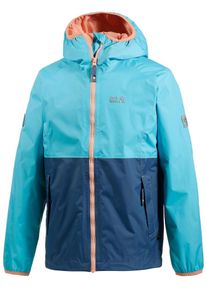 Jack Wolfskin, Mädchen Regenjacke, Türkis