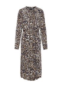Véro Moda VERO MODA, Damen Langärmeliges Kleid, Hellbeige / Taubenblau / Schwarz / Wollweiß