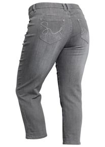 sheego Denim, Damen ¾-Jeans, Grey Denim