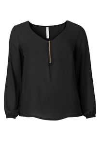 sheego Trend, Damen Tunika, Schwarz