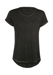 BOOM BAP, Herren T-Shirt in Cold-Dyed-Optik, Schwarz