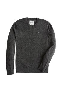 Hollister, Herren Pullover 'CORE CREW 7CC', Dunkelgrau