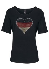 Heine, Damen Shirt, Schwarz