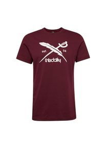 Iriedaily, Herren T-Shirt 'Daily Flag', Bordeaux