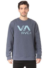 RVCA, Herren Sweatshirt 'Va Crew', Rauchblau / Hellblau