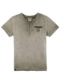 Kr&uuml;ger Buam Kr&uuml;ger Buam, Herren Trachtenshirt, Khaki