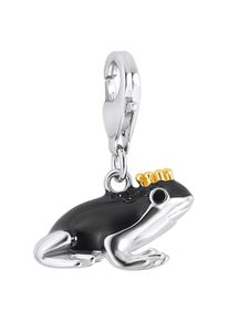 Rafaela Donata, Damen Charm 'Froschkönig', Schwarz / Silber