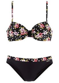 Lascana, Damen B&uuml;gel-Bikini, Mischfarben / Schwarz