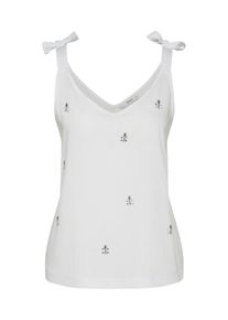 Only, Damen Top 'SANTANA', Grau / Weiß