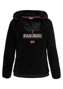 Napapijri, Damen Fleecepullover, Schwarz
