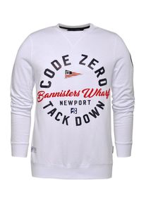 Code-Zero, Herren Sweatshirt 'NEWPORT CREW SWEATER', Wei&szlig;