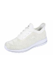 Kangaroos, Damen Sneaker mit Glanzeffekt, Silber