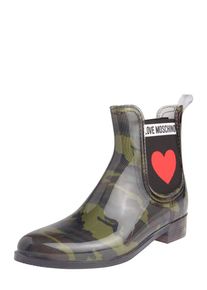 Love Moschino, Damen Gummistiefel 'RAIN CAMO', Khaki