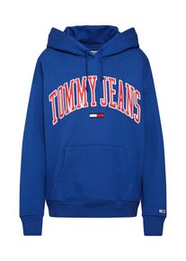 Tommy Jeans, Damen Sweatshirts 'TJW TOMMY CLASSICS LOGO HOODIE', Saphir / Rot