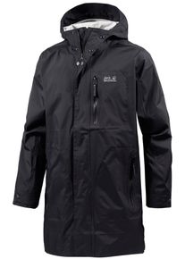 Jack Wolfskin, Herren Regenmantel 'Crosstown', Schwarz